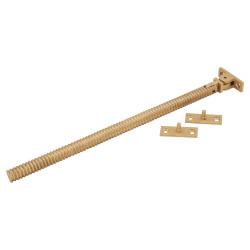 Hampstead Iris Reeded Casement Window Stay - 12"/300mm Length - Satin Brass