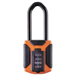 Squire CP50/ATLO/2.5 All Weather Combination Long Shackle Padlock - 50mm Body - 62 x 23mm Shackle - Orange
