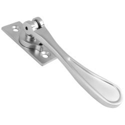 Hampstead Victorian Locking Espagnolette Casement Window Handle - Right Hand - Soft Satin Chrome