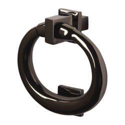 Altro Ring Door Knocker - Black Nickel - Square - 107 x 77mm