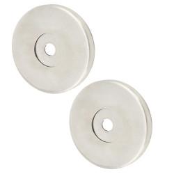 Altro Satin Stainless Steel Rose Set for 22mm Door Pull Handless - 52 x 6mm