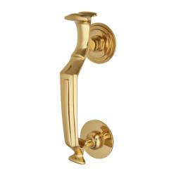 Altro Doctor Door Knocker - Polished Brass - 197 x 30mm