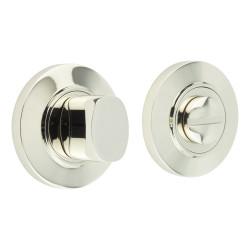 Burlington by Frelan Inner 3 Turn & Release with Chamfered Rose - 47mm Diameter - Polished Nickel