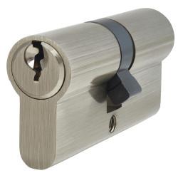 Touchpoint 5 Pin 70mm Euro Double Cylinder - 35 + 35mm - Polished Nickel - Keyed to Differ