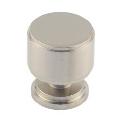 Burlington by Frelan Belgrave Stepped Round Cabinet Knob - 30mm Diameter - Satin Nickel
