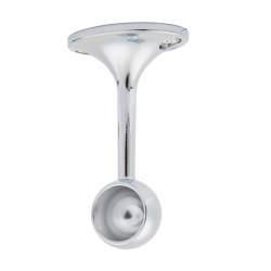 Rothley 19mm Hanging Rail End Bracket - Polished Chrome - Pack of 2