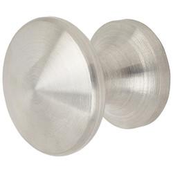 Altro Mushroom Style Round Cabinet Knob - 25mm Diameter - Satin Stainless Steel