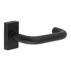 CRES by Frelan CR-106 uPVC Multipoint Door Handle on Rectangular Rose - Black
