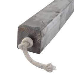Lead Round Sash Window Weight - 35.94lb (16.3kg) - 600 x 50 x 50mm