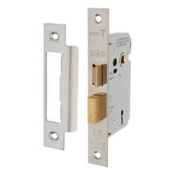 Touchpoint Contract 3 Lever Sashlock - 65mm Case - 44mm Backset - Polished Nickel