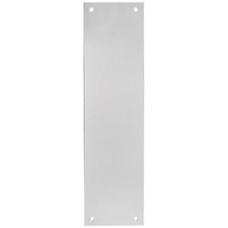Touchpoint Aluminium Plain Finger Plate - 300 x 75 x 1.5mm - Satin Anodised
