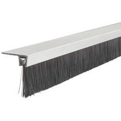 Barrier Brush Strip F5 - Brush Size 25mm - 3000mm Length - Inward/Outward Opening Doors - Aluminium