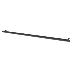 Alexander & Wilks Brunel 13mm Knurled T-Bar Cabinet Pull Handle - 448mm Centres - Matt Black
