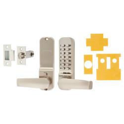 Borg BL2401 Easicode Pro Push Button Code Lock with Intumescent - Holdback Option - Stainless Steel