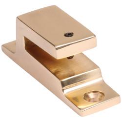 Hampstead Replacement Casement Window Fastener Hook Plate - Polished Brass