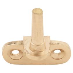 Cranked Casement Window Pin for Flush Joinery - Polished Brass