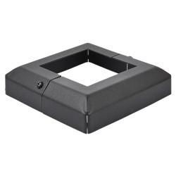 Metal Base Plate Cover - 75 x 75mm - Premium Black Galvanised