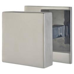 Heritage Brass by M Marcus Polished Chrome Square Centre Door Knob - 89 x 89mm Square Rose