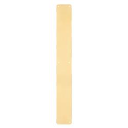 Hampstead Solid Brass Plain Finger Plate - 600 x 75 x 1.5mm - Polished