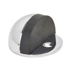 Touchpoint Half Moon Floor Door Stop - 25 x 45mm - Polished Chrome