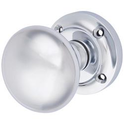 Altro Polished Chrome Victorian Mortice Door Knob - 57mm Rose Diameter