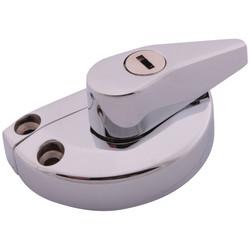 Altro uPVC/Timber 10mm Narrow Back Keep Locking Fitch Sash Window Fastener - 65 x 10mm - Chrome