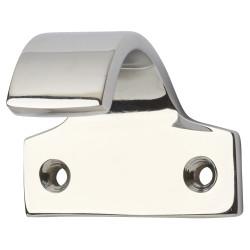 Hampstead Heavy Cast Pattern Sash Window Finger Lift - 50 x 36mm - Polished Chrome
