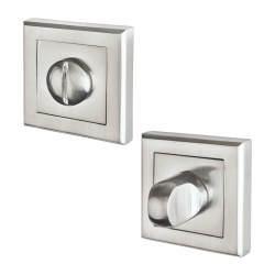 Altro Square Bathroom Turn & Release - 52mm Diameter - Satin Chrome