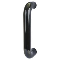 Hoppe AR602/220 Ebony Black Nylon D-Bar Door Pull Handle - Bolt Fix - 220mm c/c