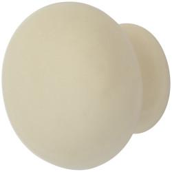 Hampstead Ceramic/Porcelain Round Cabinet Knob - 35mm Diameter - Cream