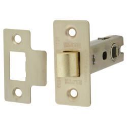 Altro Bolt Through Tubular Latch - 75mm Case - 57mm Backset - Square - Satin Brass