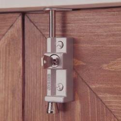 Yale 8K116 Multi Purpose Locking Bolt - Silver Grey - Pack of 1 with 2 Keys