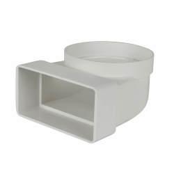 Manrose 90° Elbow Connector - 110 x 54mm - White