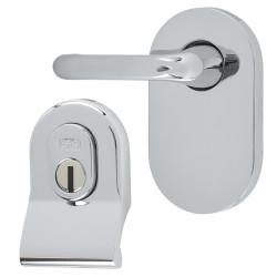 Hampstead Polished Chrome Cylinder Pull and Disabled Turn for Mortice Nightlatch