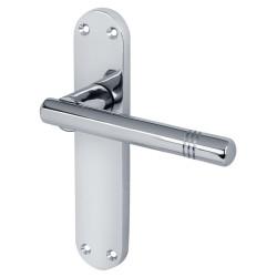 Touchpoint Polished Chrome Latch Door Handles Pack - Bologna Range