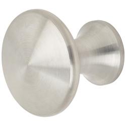 Altro Mushroom Style Round Cabinet Knob - 35mm Diameter - Satin Stainless Steel