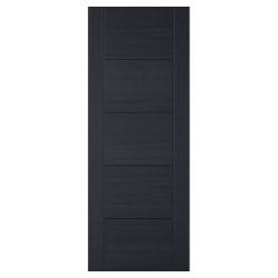 LPD Vancouver 5 Panel Pre-Finished Solid Internal FD30 Fire Door - 1981 x 762 x 44mm - Black