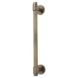 Altro Antique Brass 20mm T-Bar Door Pull Handle on Rose - Screw Fix - 300mm Centres