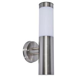 Forum Zink Creswell 0.2W LED Solar Outdoor Up Wall Light - IP44 - 6000K Daylight - Stainless Steel
