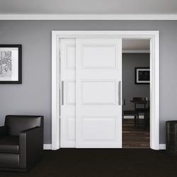 Klug Double Wardrobe Top Sliding Door Track and Channel Pack - 3000mm Track - 45kg Max Door Weight