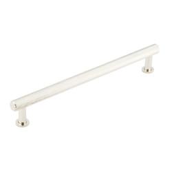 Burlington by Frelan Piccadilly 15mm Knurled T-Bar Cabinet Pull Handle - 224mm c/c - Polished Nickel