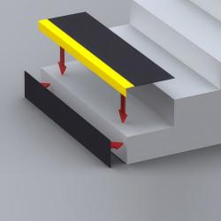 SlipGrip Stair Tread - 1500 x 345 x 55mm - Yellow