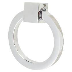 Heritage Brass by M Marcus Ring Cabinet Drop Handle - 50mm Diameter - Polished Chrome