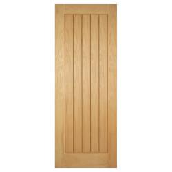 LPD Mexicano 5 Panel Unfinished Solid Internal FD30 Fire Door - 1981 x 686 x 44mm - Oak