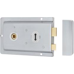 Altro Flanged Rim Sashlock - 155 x 105mm - Satin Chrome