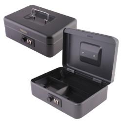 Sterling Cash Box with Combination Lock - 10" - Black