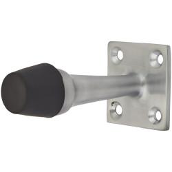 Altro Square Base Projection Door Stop - 70mm Projection - Satin Chrome