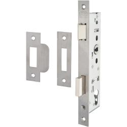 Nemef 9600 Narrow Style Euro Sashlock - 50mm Case - 35mm Backset - Satin Stainless Steel