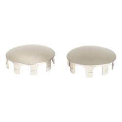 Rothley 40mm Handrail System - Shallow End Caps - Brushed Nickel - Pack of 2