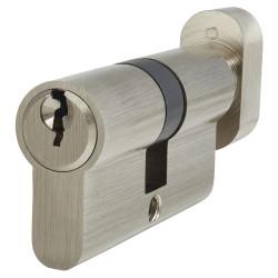 Touchpoint 5 Pin 60mm Euro Thumbturn Cylinder - 30mm Turn + 30mm - Pol Nickel - Keyed to Differ